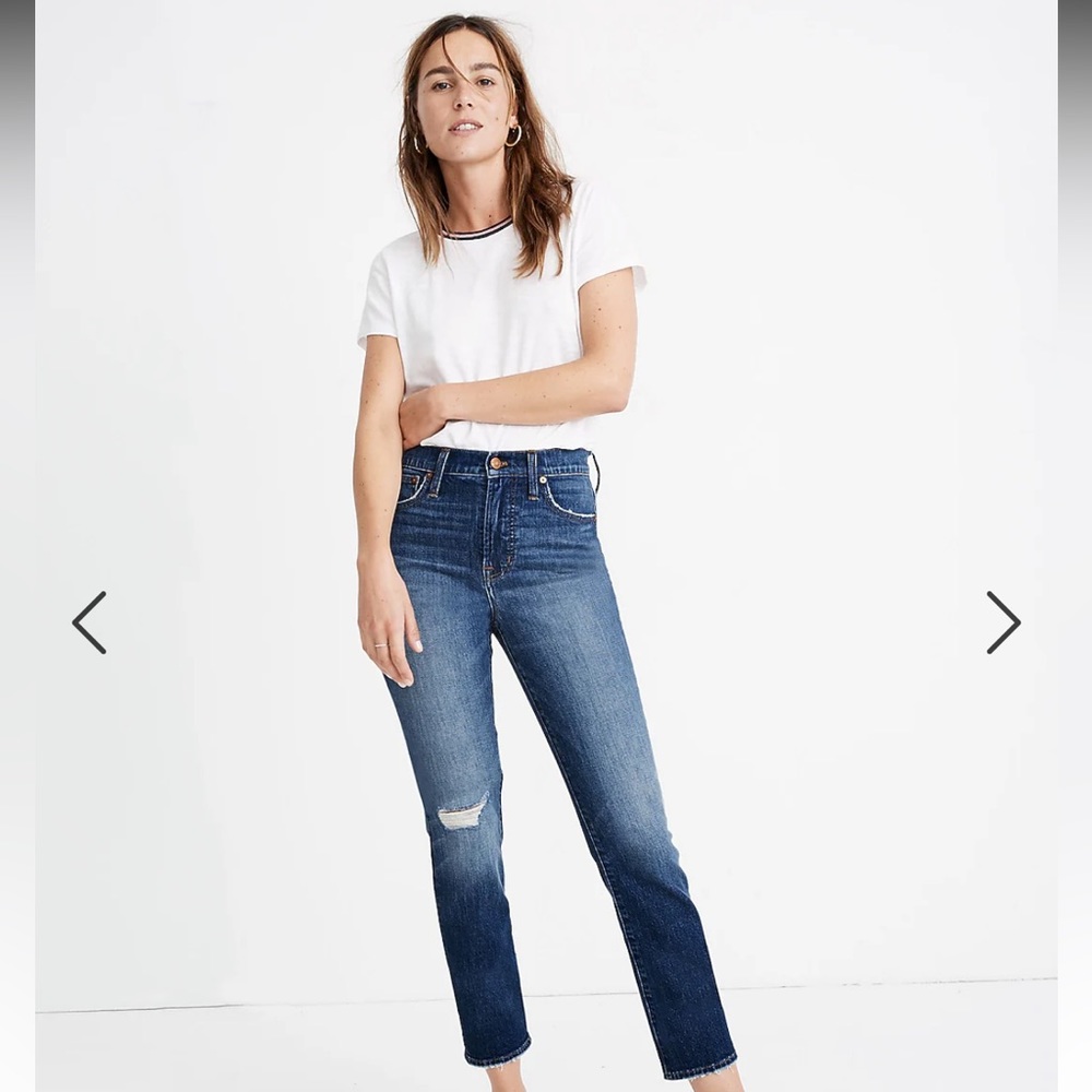 Madewell The Perfect Vintage Crop Jean in Bellbrook Wash: Comfort Stretch